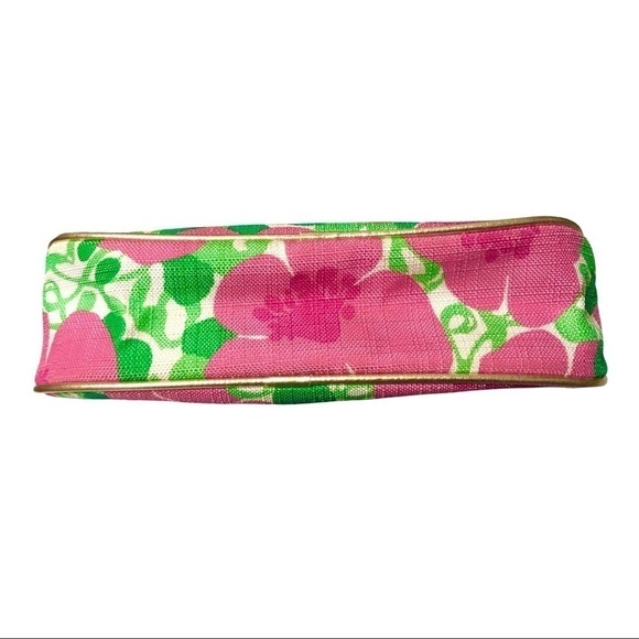LILLY PULITZER X ESTÉE LAUDER Pink & Green Floral Clutch Zipper Pouch - Picture 3 of 5